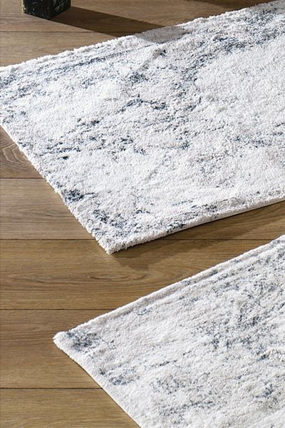 ZEBRA CASA Anna Beige/grey Double Bath Mat Set