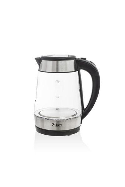 Zilan Water Kettle ZILAN ZLN-3963, 2200W, 1.7L, LED Lighting, Glass