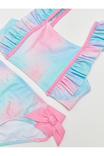 DEEP BEACH Batik Desenli Kız Çocuk Bikini Takım DB200786BT