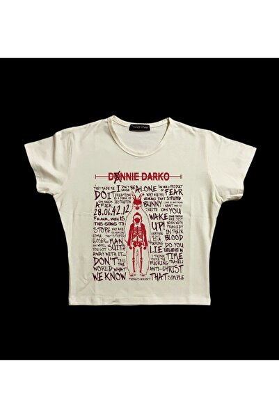 1blood Γυναικείο μπλουζάκι με στάμπα με λαιμόκοψη σε μήκος μέσης