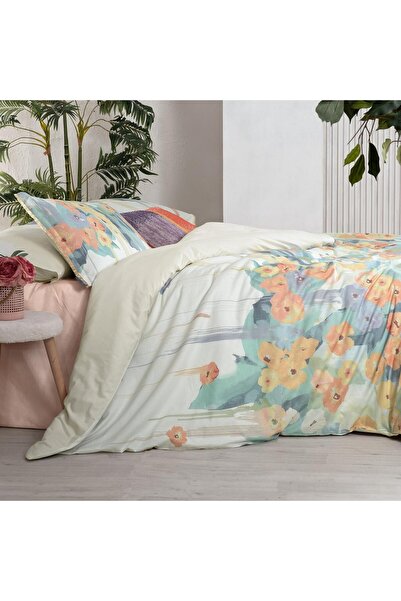 Sarev Romy Multicolor King Size (Battal Boy) %100 Pamuk Nevresim Takımı