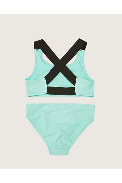 DEEP BEACH Text Printed Girl's Bikini Set Db200773bt