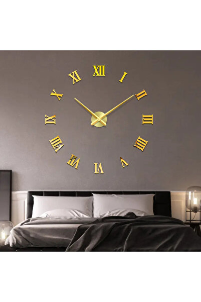 shop Pleksi Duvar Saati | 3D Romen Rakamlı Dekoratif Pleksi Duvar Saati