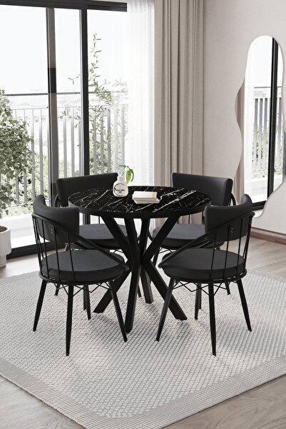 BY ORHAN GÜZEL İCON MUTFAK MASASI TAKIMI YEMEK MASASI TAKIMI 4 KİŞİLK MUTFAK ...