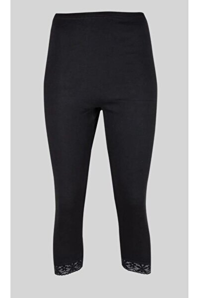 Ceylanoğlu CEYLANOĞLU 237 ŽENSKI REBRENI LEGGINGI D Čipka INČA DO KOLENA 6 KO...