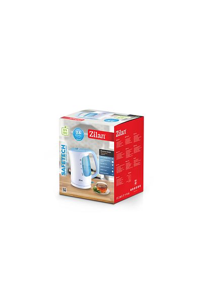 Zilan Fierbator electric Zilan ZLN-1673 Wasserkocher, putere maxima 2200 W, capacitate 2.5 L, Albastru