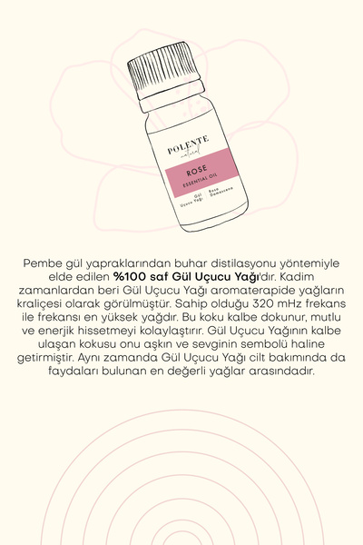 Polente Natural Gül Uçucu Yağı (2,5 ML)