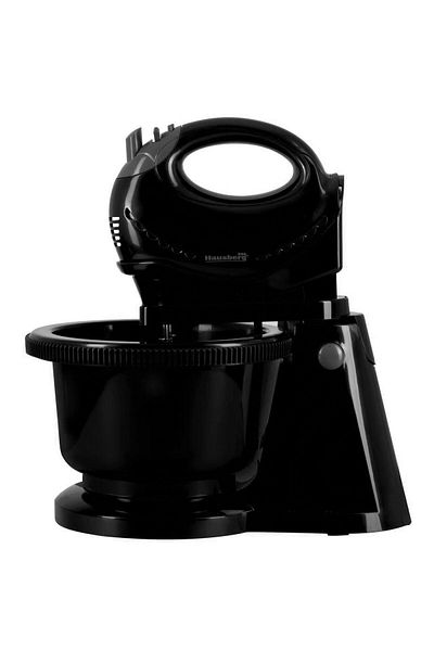 Hausberg Mixer cu bol rotativ Hausberg HB-3519NG, 5 Viteze + turbo, Capacitate 2L, Putere 250W, Negru