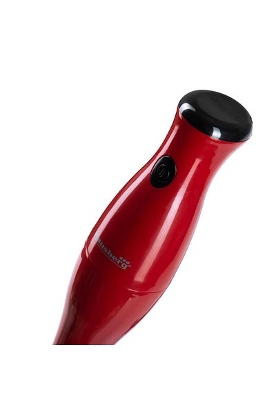 Hausberg Blender de mana HB-7669RS, 350 W, Lama din otel inoxidabil, Ax interior din otel inoxidabil, Rosu