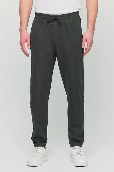 YXC Trend Maker Men's Slim Fit Elastic Waist Drawstring Lycra Comfortable Jogger Pants