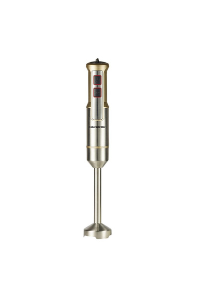 Hausberg Blender De Mana Hb-7668au, 1000 W, 2 Viteze, Lama Din Otel Inoxidabil, Motor Cupru, Auriu-inox