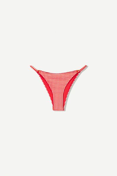 Bershka Gingham bikini bottoms