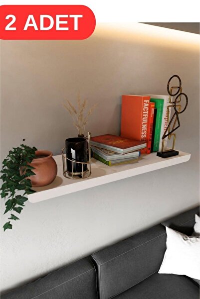 risingmaber Beyaz Metal Duvara Monte Duvar Rafı, Uçan Duvar Rafı ve Kitaplık ...