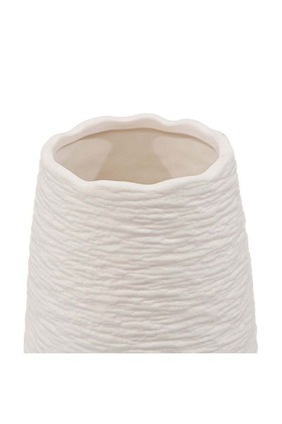 Ella Home Italia Vaza Sab, Ceramica, Alb, 23cm