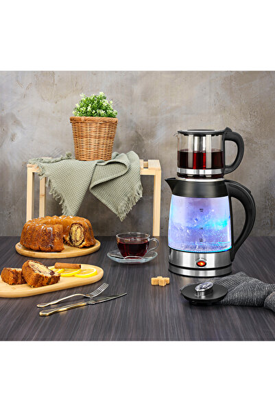 Zilan Electric kettle plus kettle set ZLN4858 Silver, power 2200W, capacity 1.8L and 0.8L