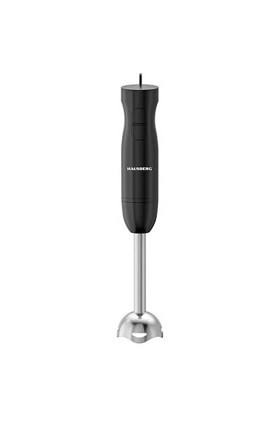 Hausberg Blender 3 in 1 HB-7701NG, 500W, 2 viteze, ABS, lame inox, pahar 700ml, tocator 500ml, Negru