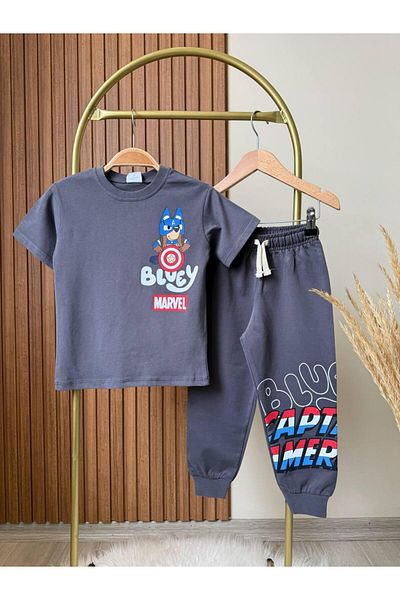 KidsSel New Season Bluey Printed Cotton Boys' Underwear Set