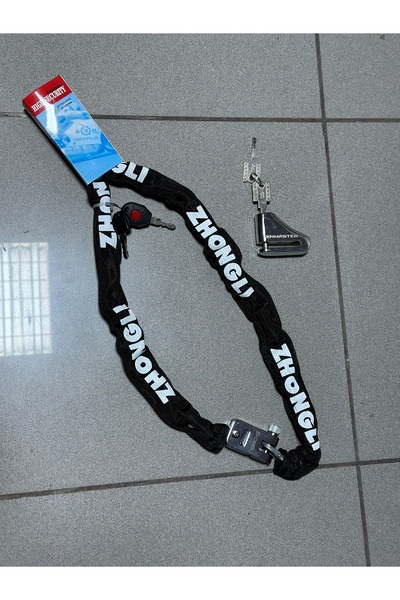 Palas Motor Motosiklet Güvenlik Paketi | Zincir Kilit (120CMX6MM DEMİR KAFALI...