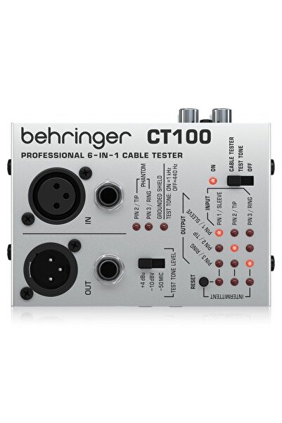 Behringer Ct100 Mikroişlemci Kontrollü 6-in-1 Kablo Test Cihazı