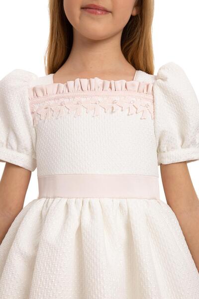 Pamina 3-7 Years Old Family Elliptical Girl's Dress with Hair Accessories