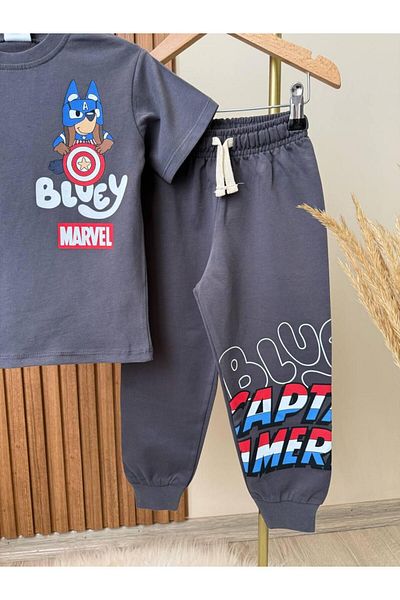 KidsSel New Season Bluey Printed Cotton Boys' Underwear Set
