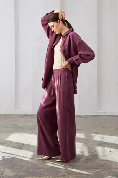 QANU Violet Pantolon Mürdüm (ÖN SİPARİŞ)