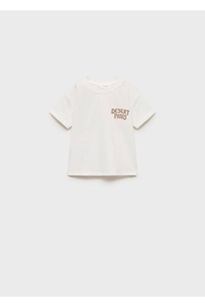 MANGO Baby Harf kabartmalı baskılı tişört