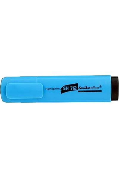 Hepta Collection Scrikss Office Sh712 Highlighter Pen 12 Pack Blue