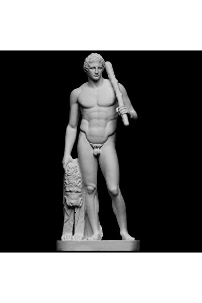 CharmFancy Antik Lansdowne Herkül'ü Büst Heykel Biblo 15cm