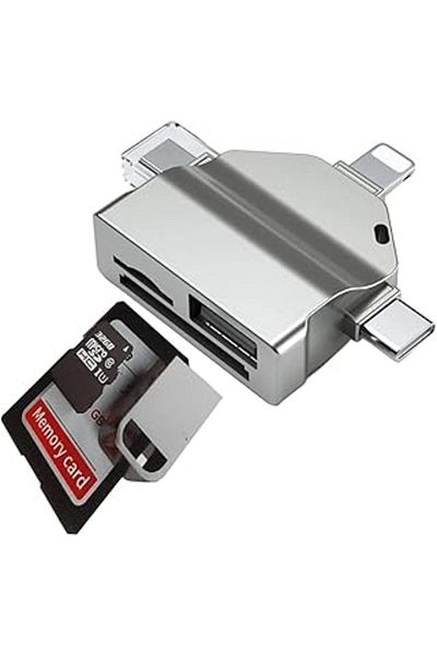 Mu Art USB Otg Card Reader Micro USB Type-C and Lightning Tip Phone Pc Computer and Notebook Compatible Mi
