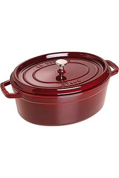 Hepta Collection Staub la cocotte cast iron casserole, cast iron, red