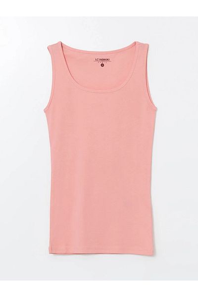 LC Waikiki Lcwaikiki Classic Black U-Neck Women's Undershirt