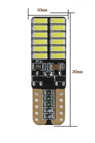 ASTRA LED T10 Dipsiz W5w Canbus 3030 6 Ledli Beyaz Park Plaka Ampülü (2 ADET) T10 Canbus
