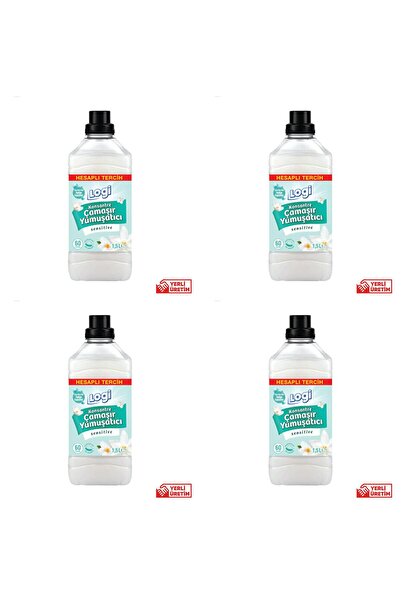 Logi 4 ADET Logi Sensitive Konsantre Yumuşatıcı 4 ADET 1500 ml