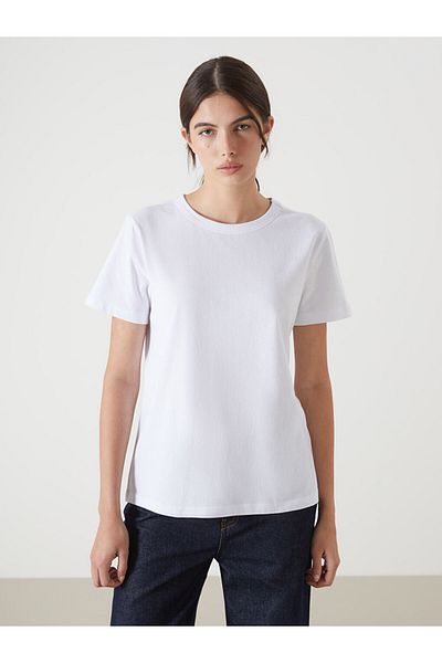 LC Waikiki Tricou de damă cu decolteu rotund de sezon nou - S5H498Z8