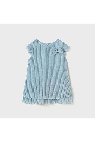 MAYORAL Baby Girl Tiril Sim Pleated Dress Blue L25Y1907