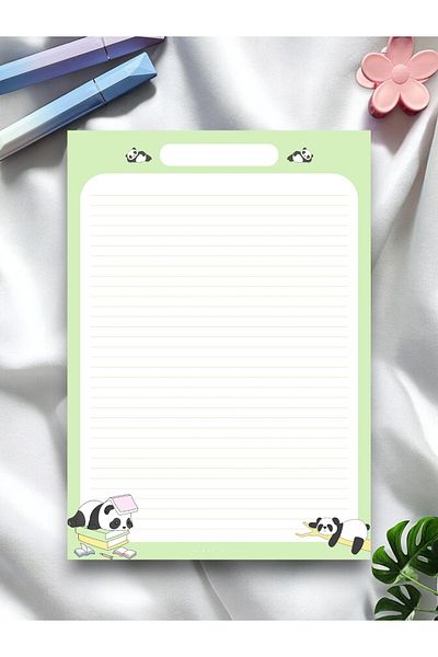 Mirya Notes A4 Panda Patterned Notepad - Notepad