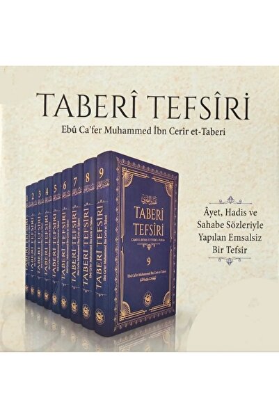 Çağdaş Kitap Hisar yay. / Taberi Tefsiri (9 Cilt Takım) (Büyük Boy Şamuha Kağıt)
