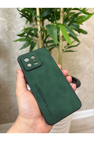 Hatreds Xiaomi Mi 13 Kılıf Kamera Koruma Çıkıntılı Renkli Kadife Tasarımlı Kapak