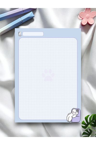 Mirya Notes Bloc de note A4 cu model de pisici - Bloc de note