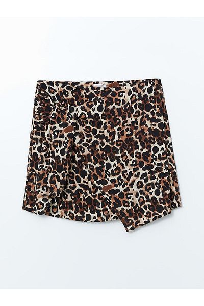 LC Waikiki Γυναικεία σορτς παραλίας LCW DREAM Leopard Print