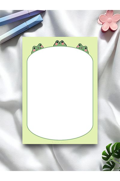 Mirya Notes A5 Frog Patterned Notepad - Notepad