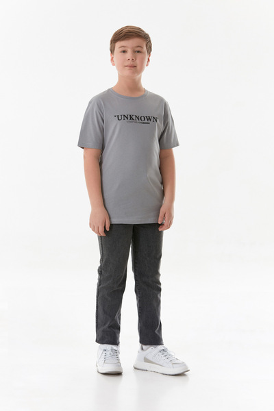 Fulla Moda Αγόρι μπλουζάκι με άγνωστο κείμενο