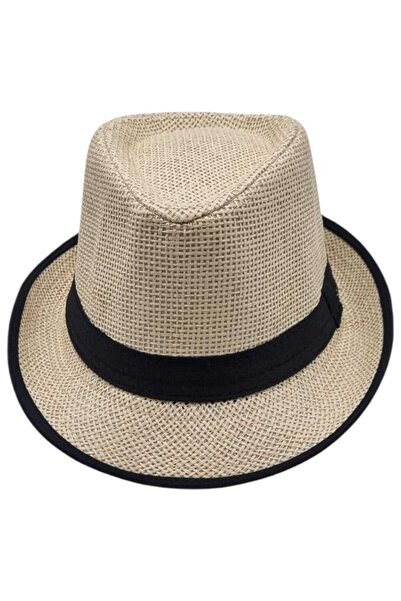 Mood Agenda Unisex dečji slamnati fedora šešir za uzrast 13-17 godina