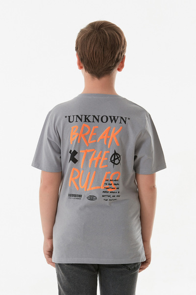 Fulla Moda Αγόρι μπλουζάκι με άγνωστο κείμενο