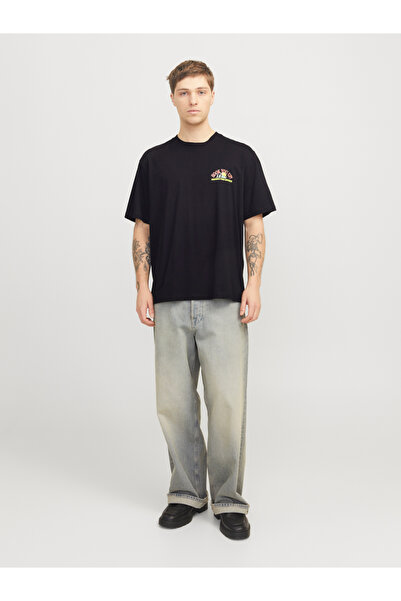 Jack & Jones تي شيرت برقبة دائرية وطبعة جرافيك