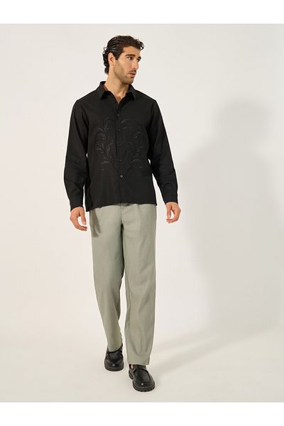 Styli Mid Rise Tapered Fit Trousers