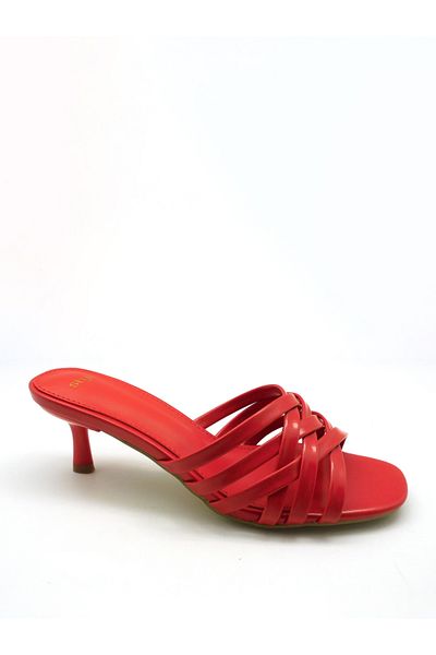 Styli Criss Cross Open Toe Stiletto Heel Sandals