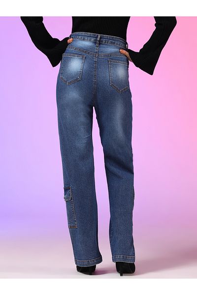 Kotty By Styli High Rise Straight Fit Jeans