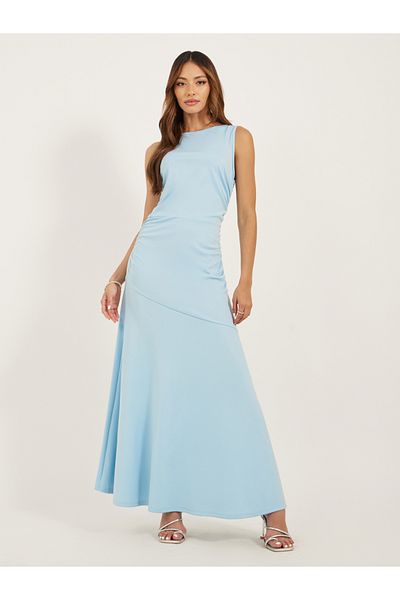 Styli Plain Sleeveless Mermaid Maxi Dress